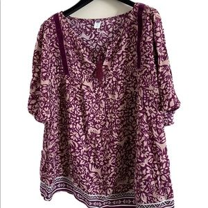 Old Navy Women's Top Large Short Sleeve Casual